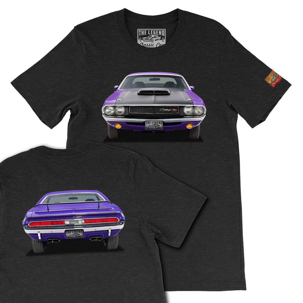1970 Dodge Challenger Front & Back Print T-Shirts