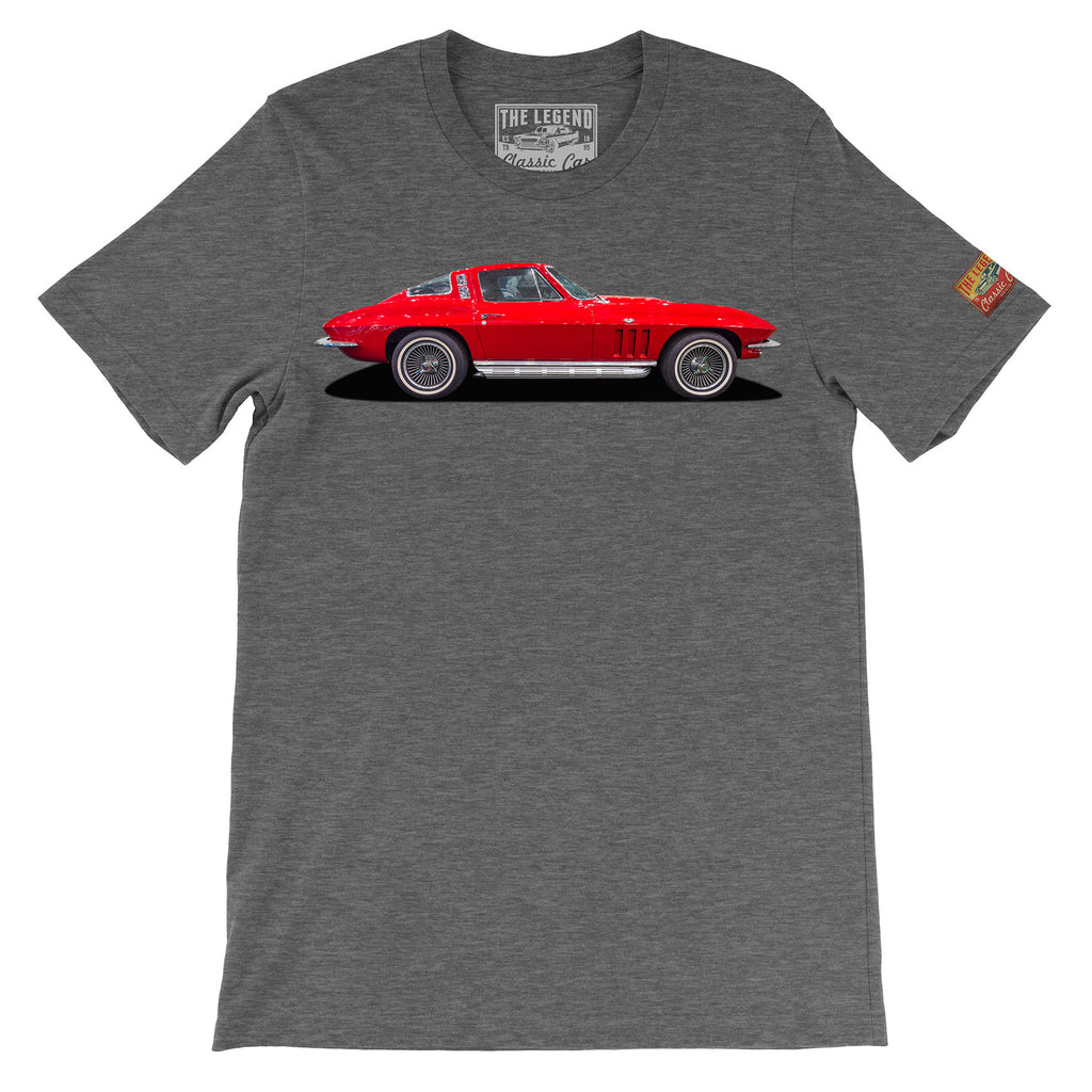 1965 Chevy Corvette C2 T-Shirt | Classic Sting Ray Muscle Car Tee