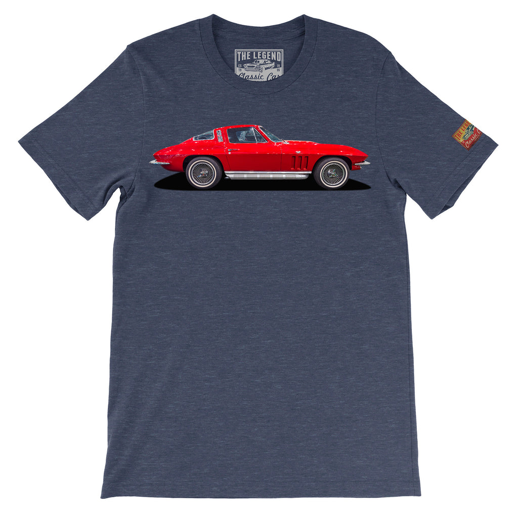 1965 Chevy Corvette C2 T-Shirt | Classic Sting Ray Muscle Car Tee