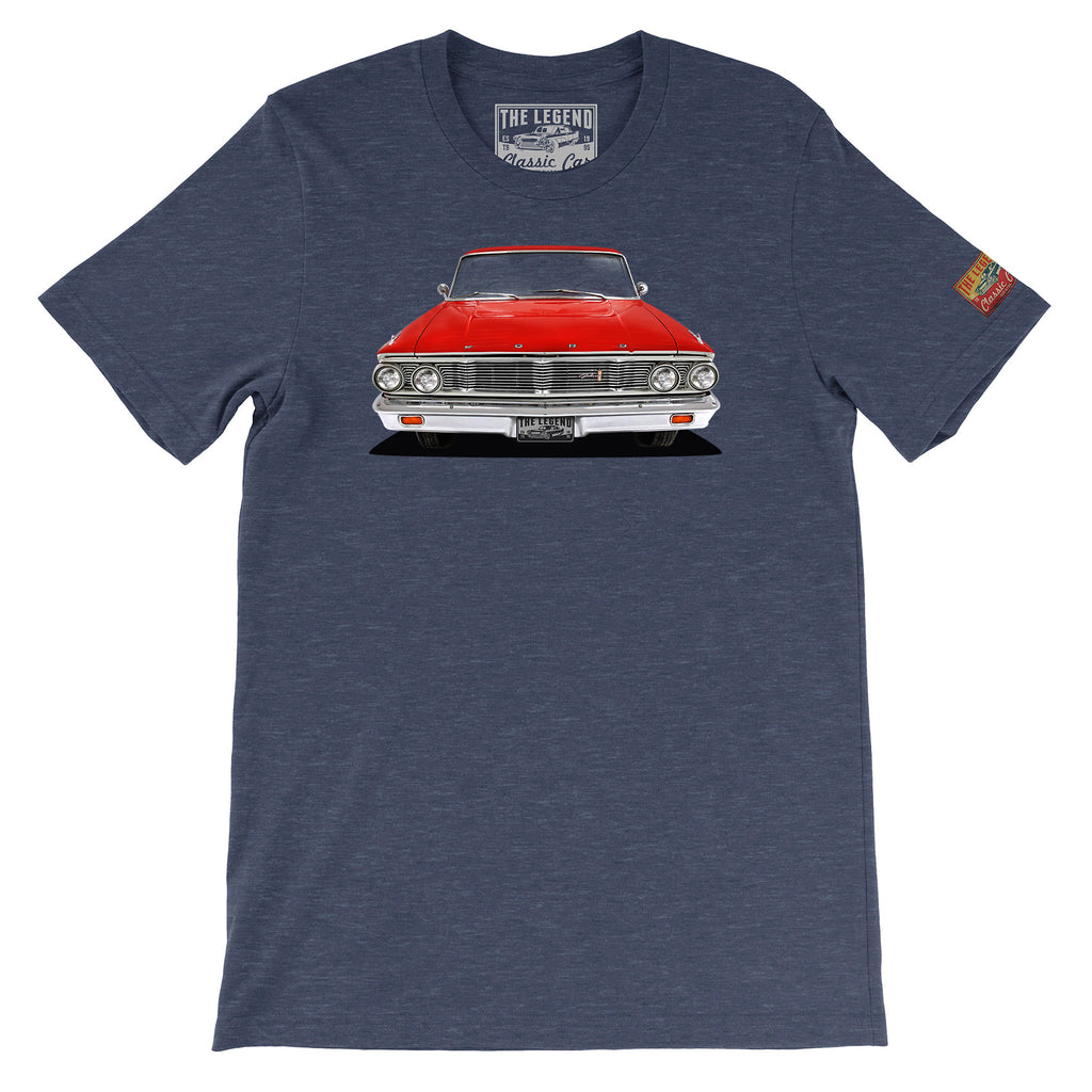 1964 Ford Galaxie 500 Classic Car T-Shirt | Vintage Muscle Car Tee