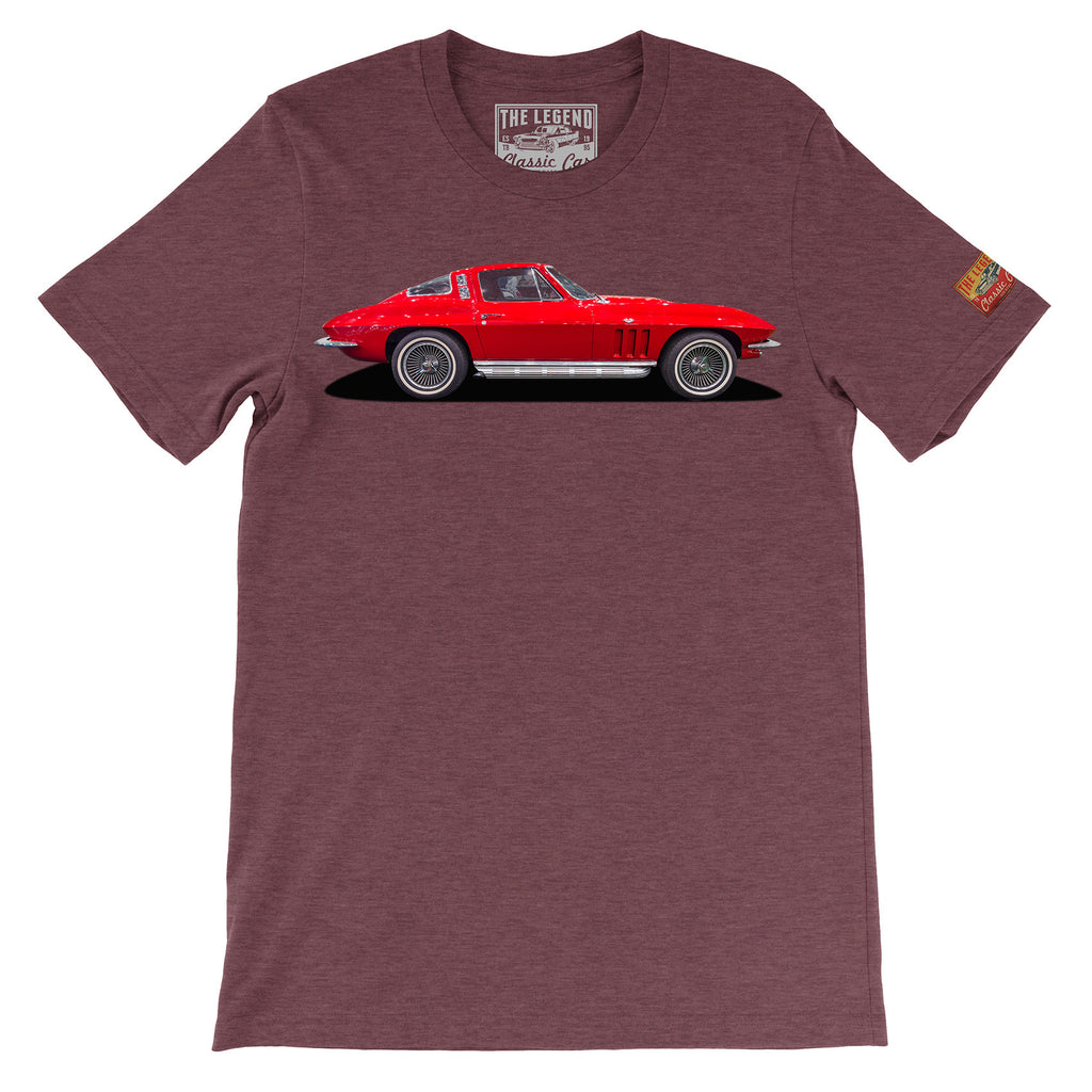 1965 Chevy Corvette C2 T-Shirt | Classic Sting Ray Muscle Car Tee
