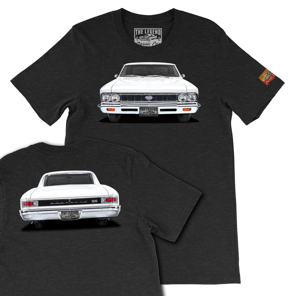 1966 Chevrolet Chevelle Super Sport Front & Back Print T-Shirts