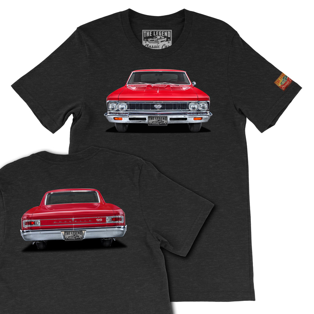 1966 Chevrolet Chevelle Super Sport Front & Back Print T-Shirts