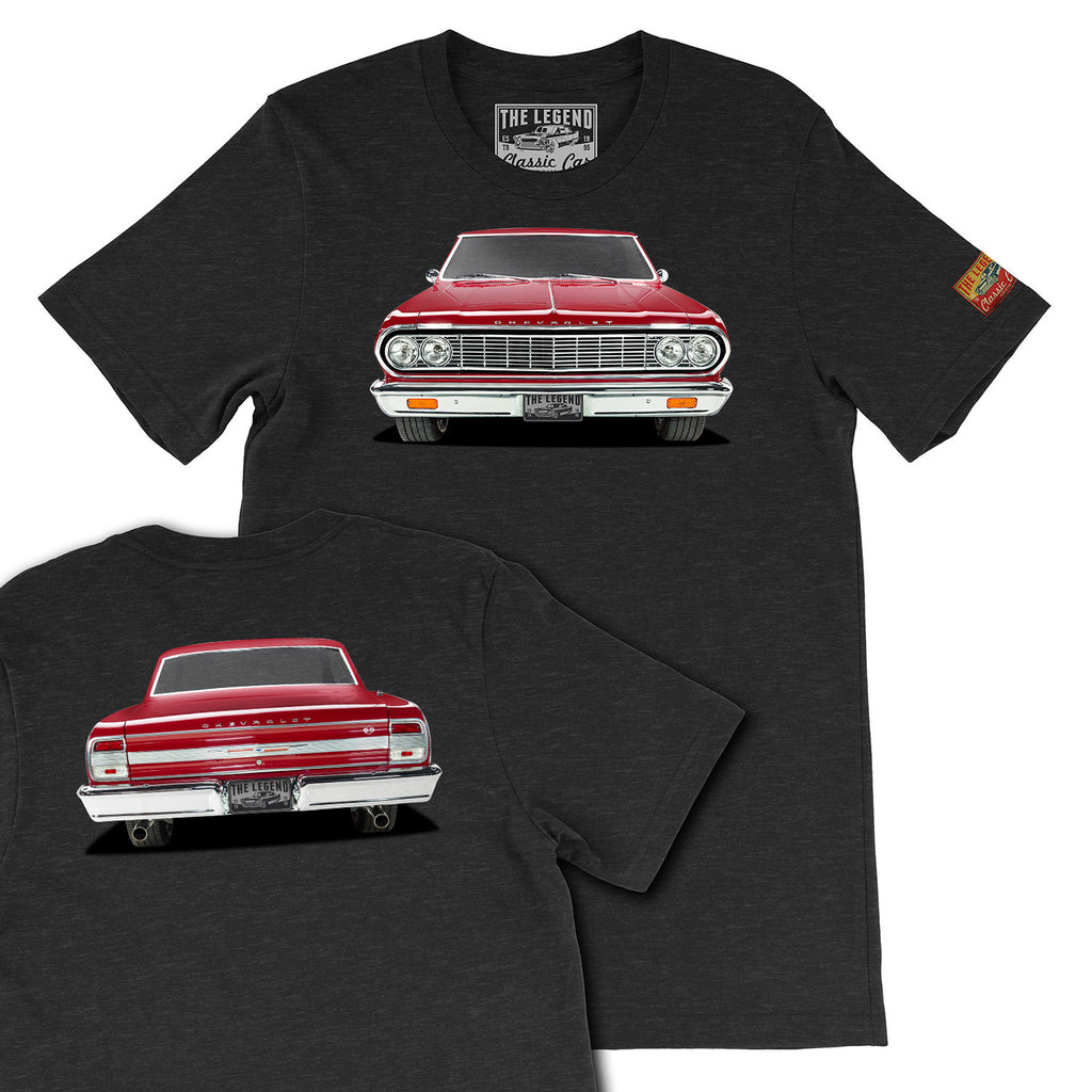 1964 Chevrolet Chevelle Front & Back Print T-shirts