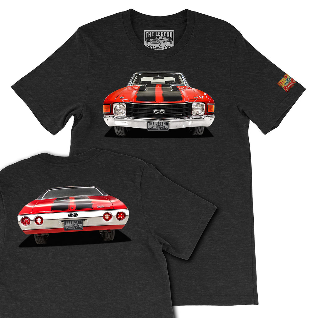 1972 Chevy Chevelle SS T-Shirt | Classic Muscle Car Front & Back Tee