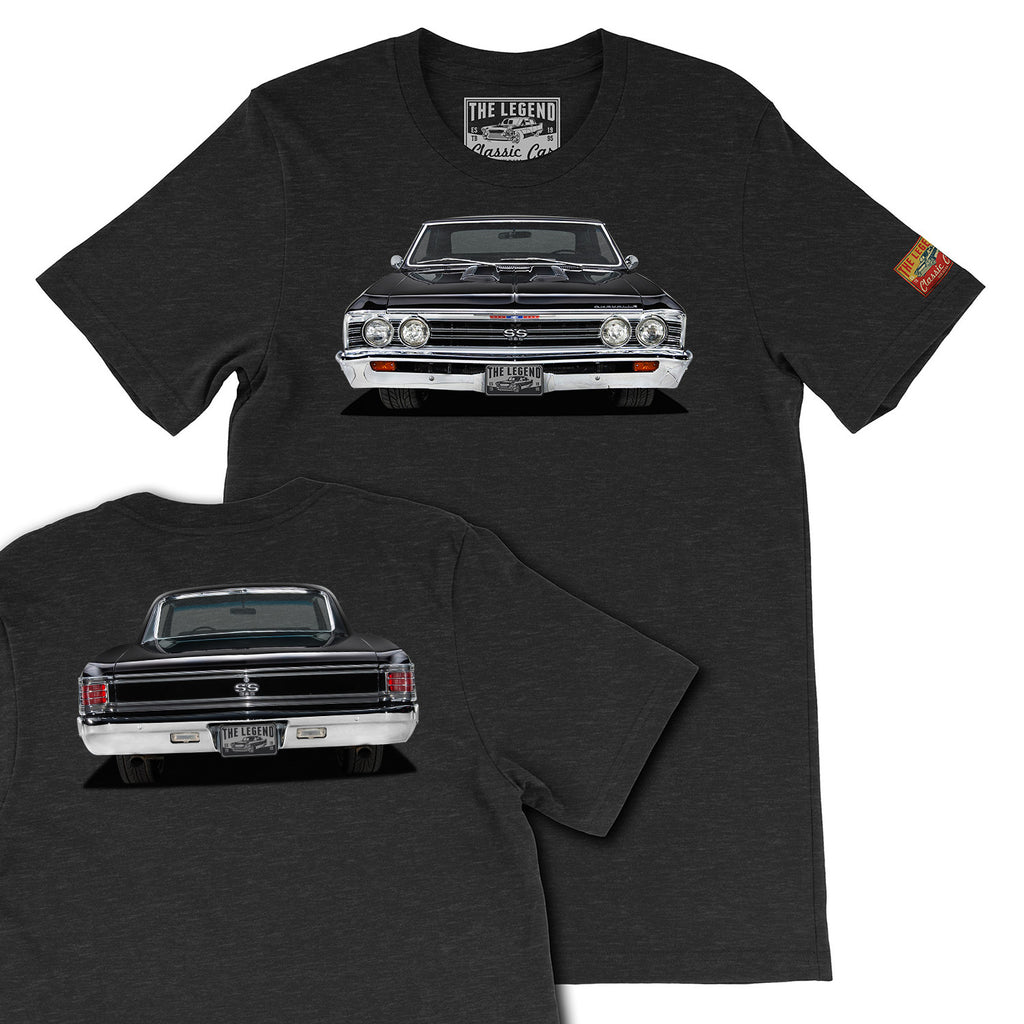 1967 Chevrolet Chevelle Front & Back Print T-shirts