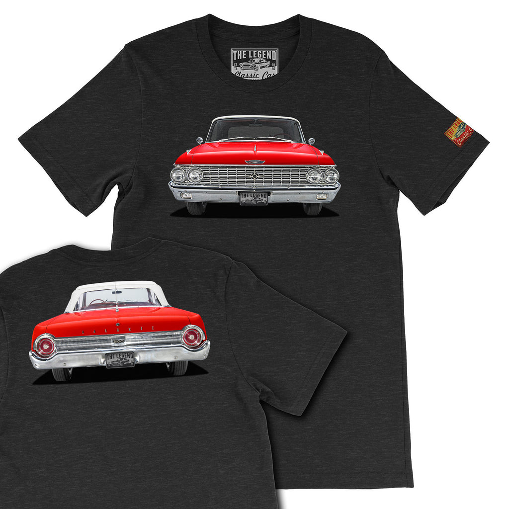 1962 Ford Galaxie Sunliner T-Shirt | Classic Car Front & Back Tee