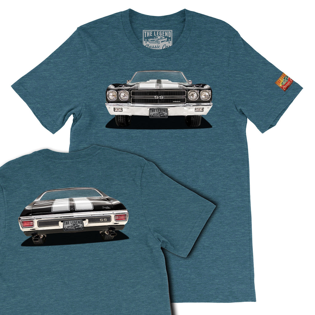 1970 Chevy Chevelle Front & Back Print T-Shirts