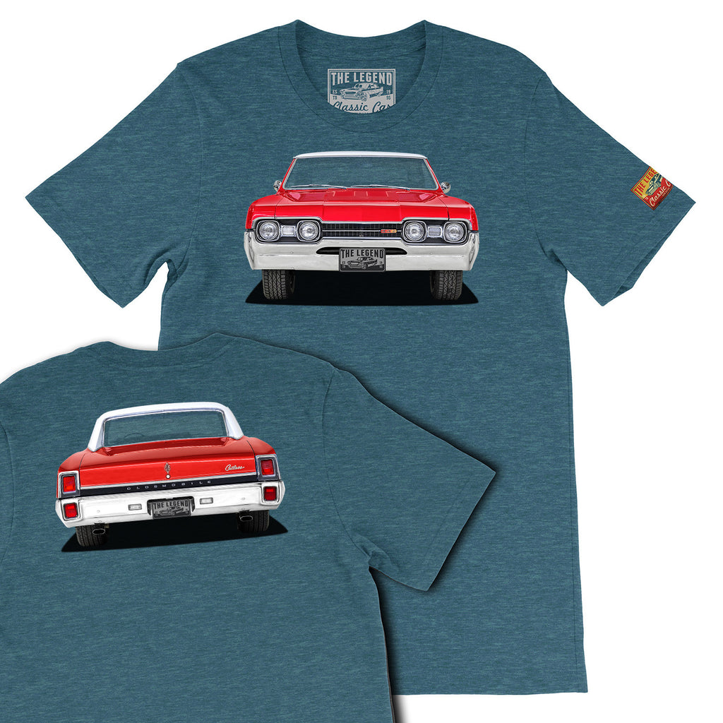 1967 Oldsmobile Cutlass Front & Back T-shirts