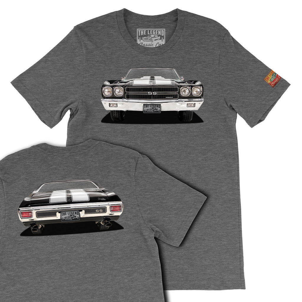 1970 Chevy Chevelle SS T-Shirt | Classic Muscle Car Front & Back Tee