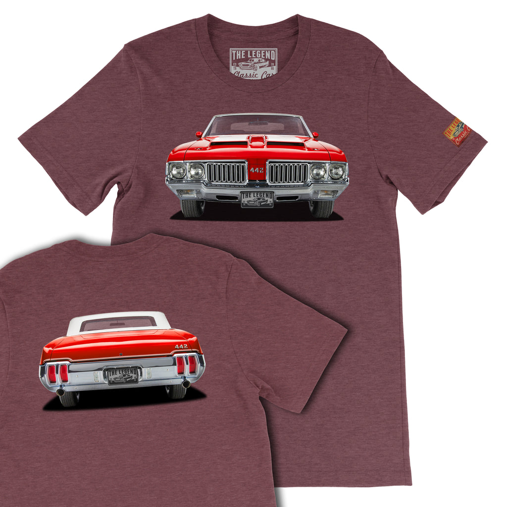 1970 Oldsmobile 442 Front & Back T-shirts