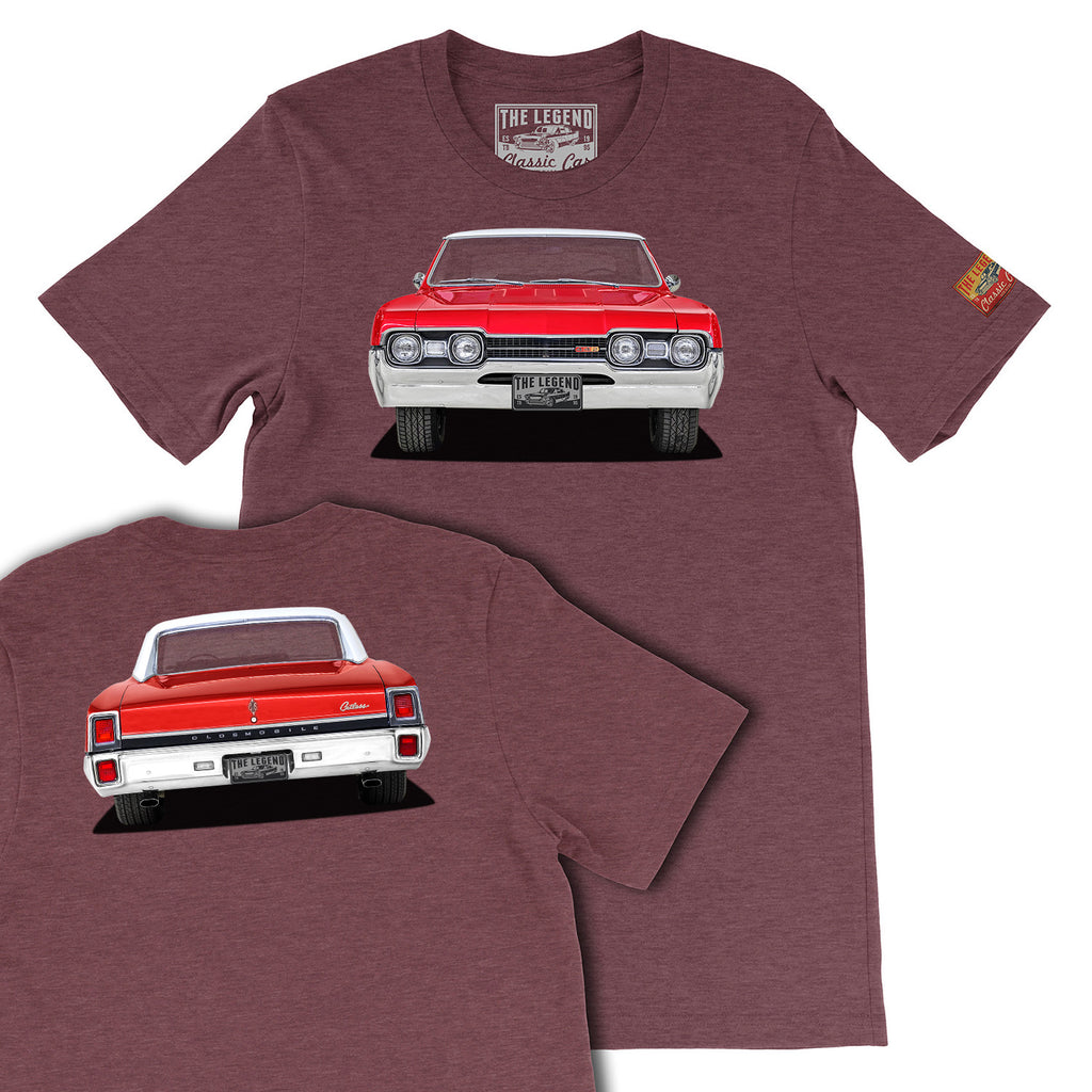 1967 Oldsmobile Cutlass Front & Back T-shirts