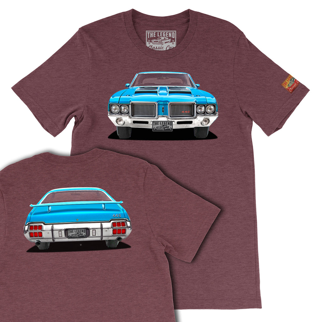 1972 Oldsmobile Cutlass Front & Back T-shirts