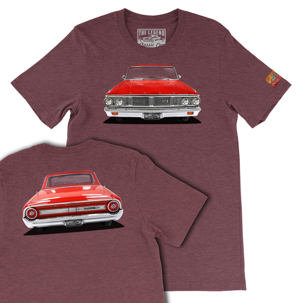 1964 Ford Galaxie 500 Classic Car T-Shirt | Vintage Muscle Car Tee