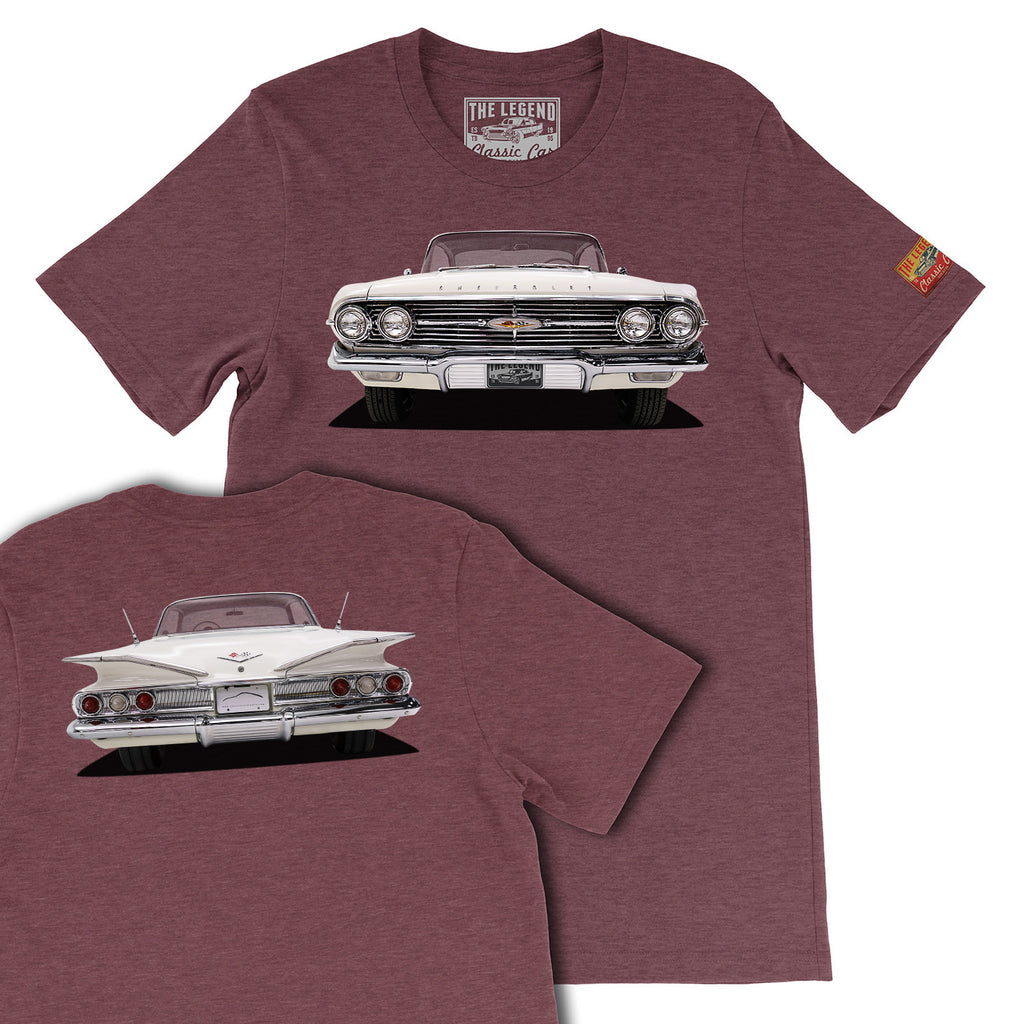 1960 Chevrolet Impala Front & Back T-shirts