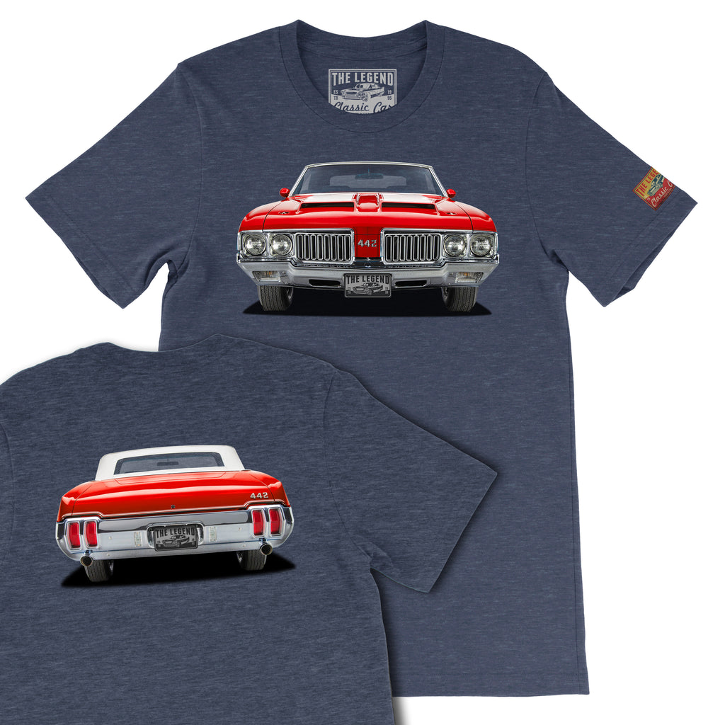 1970 Oldsmobile 442 Front & Back T-shirts