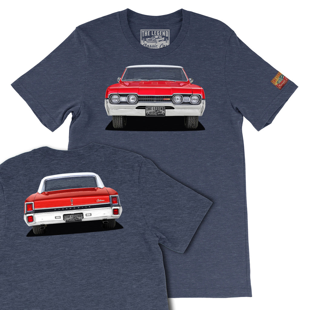 1967 Oldsmobile Cutlass Front & Back T-shirts