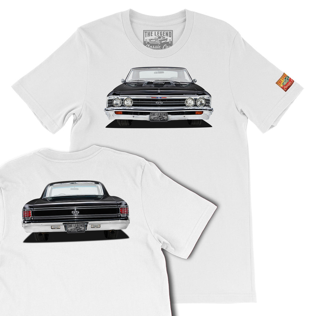 1967 Chevrolet Chevelle Front & Back Print T-shirts