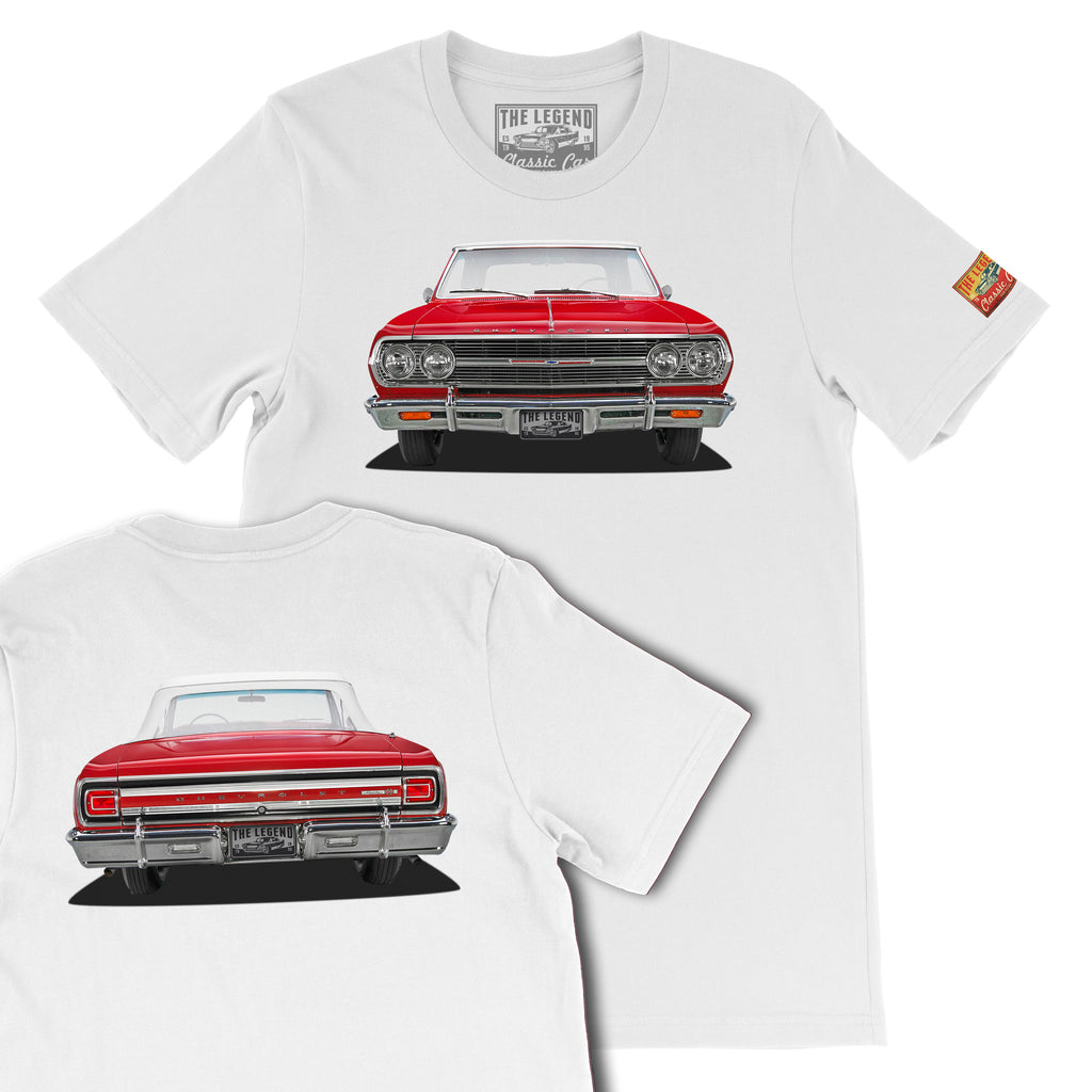 1965 Chevrolet Chevelle Front & Back Print T-shirts