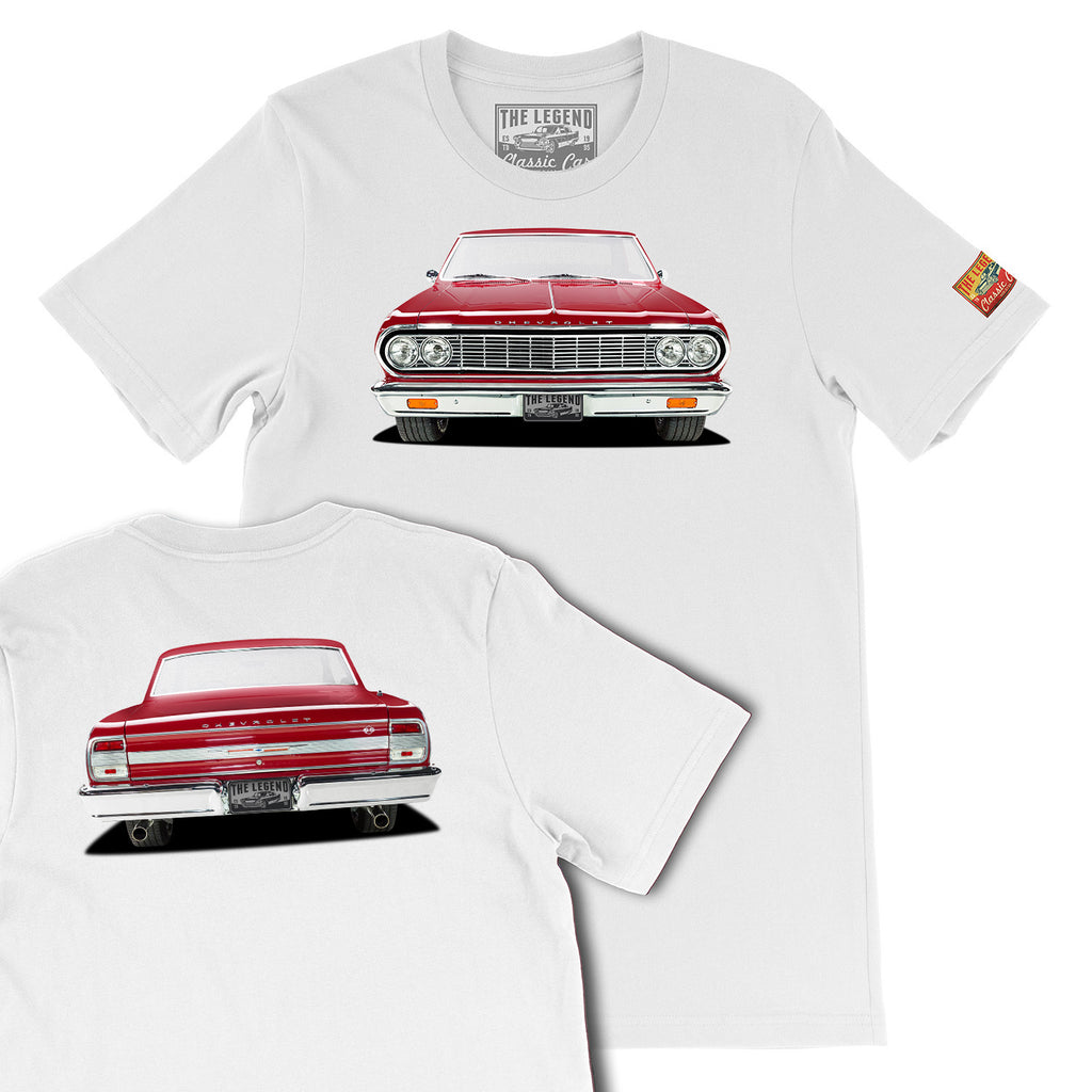 1964 Chevrolet Chevelle Front & Back Print T-shirts