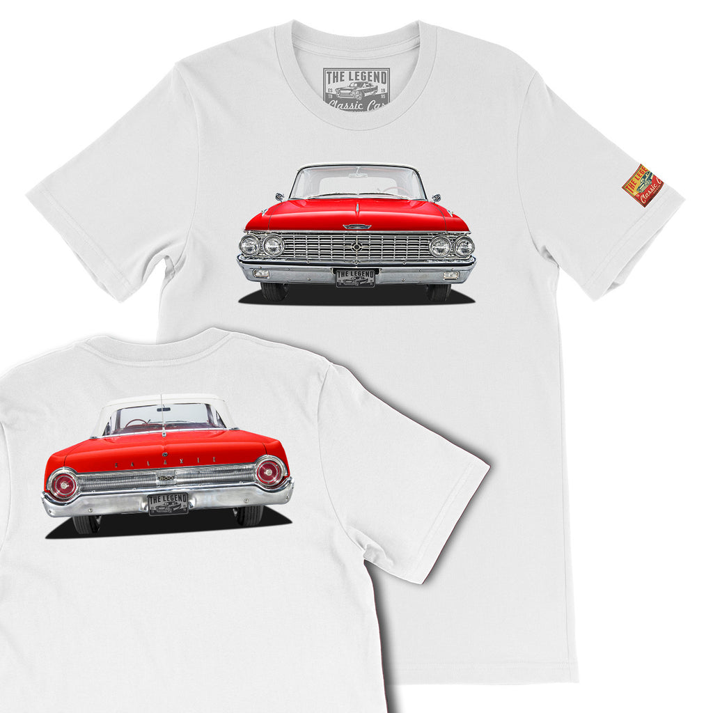 1962 Ford Galaxie Sunliner T-Shirt | Classic Car Front & Back Tee