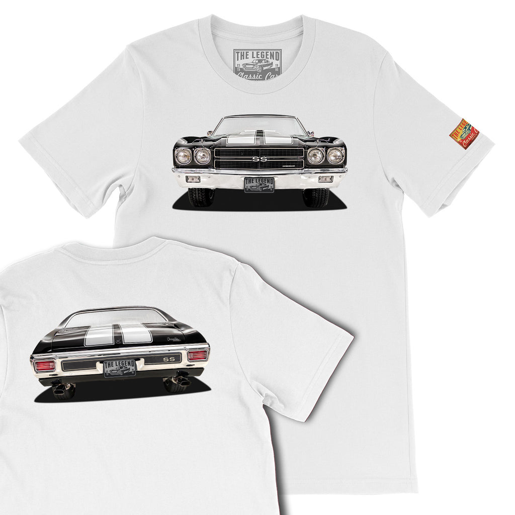 1970 Chevy Chevelle Front & Back Print T-Shirts
